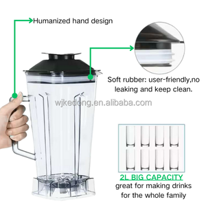 Jarra de Repuesto para <span class=keywords><strong>Licuadora</strong></span> OEM/ODM, Libre de BPA, Jarra Transparente de 2L para Licuadoras y Exprimidores Domésticos - Product Image 2