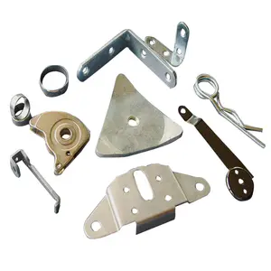 Custom precision galvanised nickel plated blank logo clips hardware bending forming process sheet metal stamping part