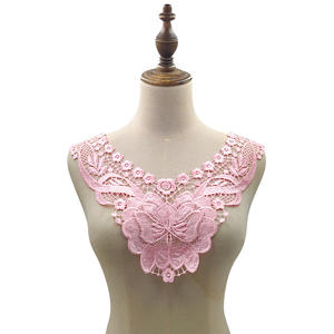 Cuello de Encaje Clásico Soluble en Agua, Bordado de Seda de Poliéster, Corsage Tridimensional Hueco, Cuello Falso de Encaje <span class=keywords><strong>para</strong></span> Mujer - Product Image 2