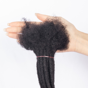 <span class=keywords><strong>Extension</strong></span> per Locs in <span class=keywords><strong>Capelli</strong></span> Umani Vietnamiti di Alta Qualità, 100% Naturali, Neri, Larghezza 0,6 cm - Product Image 5
