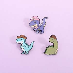 लैपल पिन मेटेलिकोस डायनासोर पत्र लैपल पिन के लिए छोटे धातु के खाद्य कॉलर कॉर्सेज मर मिडी कटिंग स्मारिका मुद्रण स्मृति चिन्ह - Product Image 2