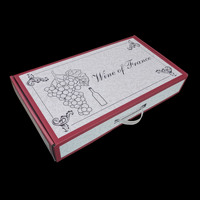 Boîte d'expédition en carton ondulé sur mesure, super résistante, grande taille, avec séparateur en papier, boîte d'expédition pour le vin