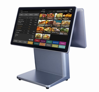Système de point de vente tactile tout-en-un de 15,6 pouces pour restaurants, caisse enregistreuse avec garantie et fonctionnalités essentielles