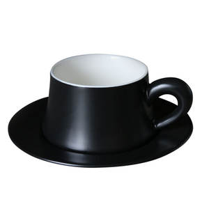 Juego de Taza y Platillo de Cerámica Simple, Color Sólido, Reutilizable para Uso Doméstico, Regalos - Product Image 5