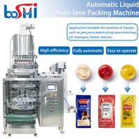Máquina Automática de Llenado y Empaquetado de Sobres para Champú, Ketchup, Salsa de Tomate, Leche Condensada y Mostaza en Múltiples Carriles