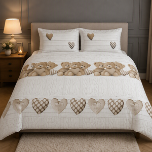 Simple Stylish Solid 100% Cotton <strong>Duvet</strong> Cover <strong>Set</strong> Machine Washable Bedding for Apartment Decoration - Product Image 1