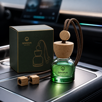 Flacon diffuseur rond suspendu 10 ml pour voiture, flacon en verre pour huiles essentielles, désodorisant automobile – Meilleures ventes