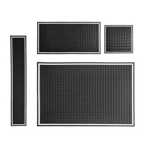 Home and Kitchen Gadget 2026 Black <strong>Mat</strong> Bar Accessories Coffee PVC <strong>Draining</strong> <strong>Board</strong> <strong>Mat</strong> - Product Image 1