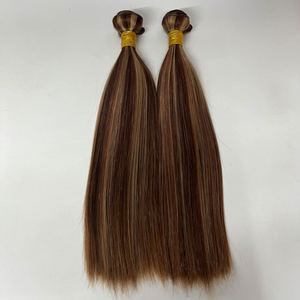 Fascio di <span class=keywords><strong>capelli</strong></span> umani brasiliani Color miele marrone <span class=keywords><strong>capelli</strong></span> umani <span class=keywords><strong>capelli</strong></span> biondi intrecciano marrone frassino con fasci di <span class=keywords><strong>capelli</strong></span> in evidenza - Product Image 2