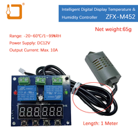 Module de contrôle de température et d'humidité à double sortie en métal ZFX ZFX-M452 DC12V, thermostat automatique à température constante, ODM personnalisé