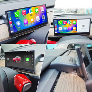 Highland HUD cho Tesla mô hình y & Mô hình <span class=keywords><strong>3</strong></span> cây bách xù Đầu hiển thị với kết nối <span class=keywords><strong>USB</strong></span> IPS camera phía trước màn hình & Air Vent Bảng điều khiển - Product Image 2