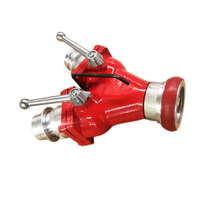 Katup Pembagi Air Kebakaran Aluminium Merah 65MM Model Wye