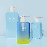 Emballage cosmétique 150ml 200ml 300ml 500ml Bouteilles de lotion PET en plastique vides avec pompe
