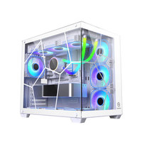 Boîtier PC Thermaltake Water Cube Blanc Noir RGB Full Tower Gamer en Alliage d'Aluminium ATX avec Fenêtre Latérale en Stock