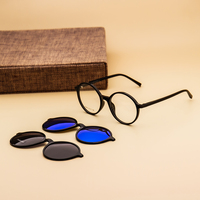 Nouvelles montures de lunettes optiques pour enfants avec clip magnétique anti-lumière bleue, verres de soleil 2025 légers, monture complète, forme diamant