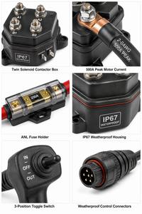Kabelassemblage met vertinde koperen kern en EPDM-isolatie 4WD-contactorset Universeel voor auto's - Product Image 2