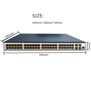 Ecafe 48-Port KVM chuyển đổi Hub 2.5 gam Ethernet 1000Mbps Tốc độ truyền Half-duplex mạng - Product Image 4