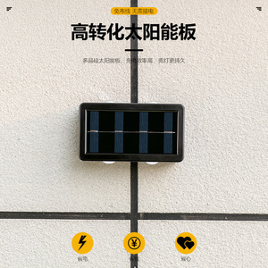 Lampe murale solaire Xinyao Electric Appliances 5W, étanche, pour extérieur, cour, villa, éclairage paysager - Product Image 1