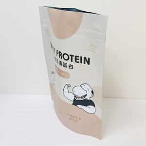 Bolsa de pie a prueba de humedad Bolsa de embalaje de proteína de suero vacía de fondo cuadrado - Product Image 4