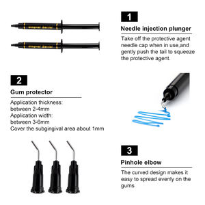 Glorysmile 1.5ml Gel di protezione da 3ml di gomma blu per cliniche dentali Multi-purpose denti sbiancamento Gel accessorio - Product Image 5