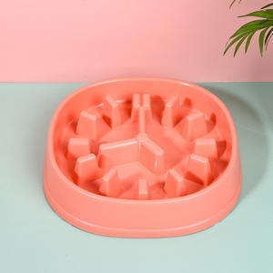 Penjualan terlaris pabrik mangkuk makanan lambat hewan peliharaan mangkuk makanan plastik antiselip untuk kucing anjing - Product Image 6