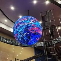 Pantalla LED Esférica Personalizada de 360 Grados, Globo de Video con Alto Brillo P2.0 para Presentaciones en Pared