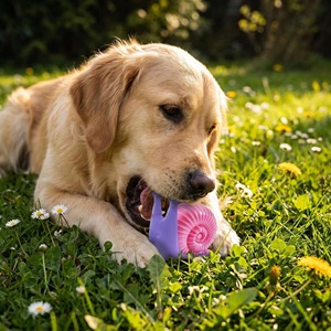Jouet à mâcher pour chien en TPR en forme d'<span class=keywords><strong>escargot</strong></span>, résistant aux morsures, couineur, pour le nettoyage des dents, idéal pour les chiots, pour le jeu quotidien en intérieur et en extérieur, vente en gros sur mesure - Product Image 4