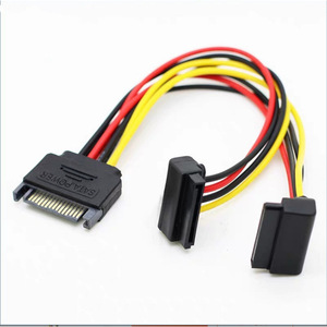 Câble d'alimentation Sata 15P vers adaptateur Molex 2x4 broches pour connecteur d'alimentation de disque dur - Product Image 1