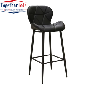 Tabourets de bar hauts de luxe confortables à pieds métalliques, style vintage, finition peinture artisanale, trépied, pour usage commercial, maison, café, comptoir - Product Image 6