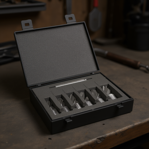 Kit de scies cloches HSS pour perceuses magnétiques, jeu de 5 lames avec étui - Product Image 3