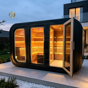 Generador de Vapor Seco Ecológico Moderno de 9KW para Sauna de Infrarrojos Lejanos, de Madera Maciza de Hemlock, Enchufe Comercial, para 4 Personas, Marca <span class=keywords><strong>JTT</strong></span> - Product Image 3