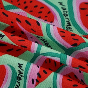 ไม่มี MOQ ที่กำหนดเองกระสุนผ้าพิมพ์ดิจิตอลลิเวอร์พูลถักผ้าโพลีเอสเตอร์สำหรับโบว์ - Product Image 2