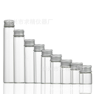 Seeking Excellence Glass Test Tubes 22mm Flat Bottom Screw Cap For Laboratory Use - Product Image 3