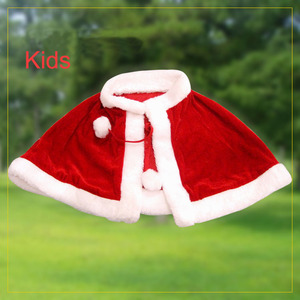2024 Navidad Sexy adulto Cosplay capa para mujeres y niños niñas rojo Santa Claus diseño capa con sombrero de terciopelo rojo incluido - Product Image 4