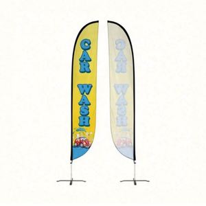 Custom Polyester Outdoor Teardrop Feather <b>Flag</b> Banner for Beach Advertising Promotion Flying <b>Flag</b> Banner - Product Image 3