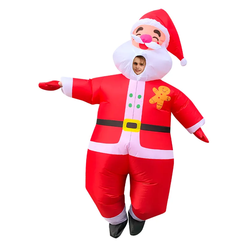 Disfraces inflables personalizados de Papá Noel para adultos y niños, disfraces divertidos para fiesta de publicidad, gran oferta