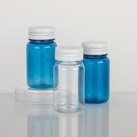 Fabrication de capsules médicales PET vides bouteille de pilules 100cc bouteille de supplément de vitamine en plastique avec bouchon à anneau de déchirure