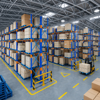 Schwerlast-Palettenregal Lagerregalsystem Q235B Stahl für Frachtdistribution mit Höhenstufen