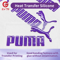 Colle silicone à transfert thermique, forte adhérence, sans décalage pour l'impression textile par transfert