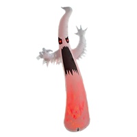 Arche gonflable d'Halloween pour l'extérieur, décorée de fantômes et de citrouilles, éclairée par des LED, décoration de jardin, décor de fête gonflable, imperméable