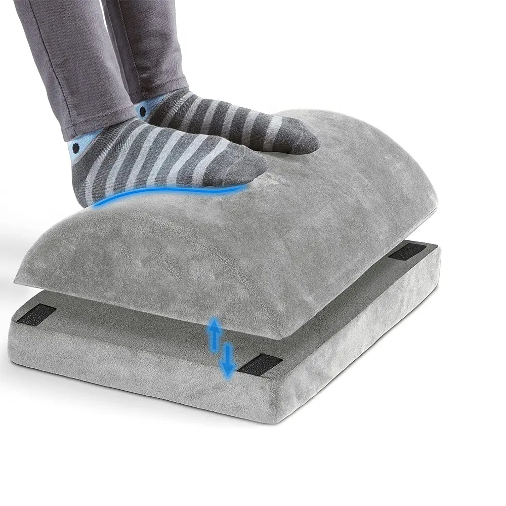 Fabrik preis Büro Fuß stütze für unter Schreibtisch verstellbare Fuß stütze Kissen ergonomische Memory Foam Fuß stütze