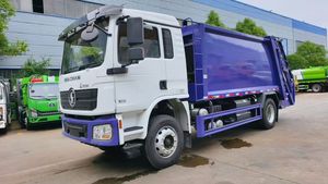 Camion à ordures compacteur grande capacité 14m³ à haute capacité de stockage pour le transfert de déchets urbains et ruraux - Product Image 3