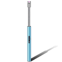 Briquet à Arc électrique à 360 degrés, aspect Long et flexible, pour Camping en plein air, avec Long col