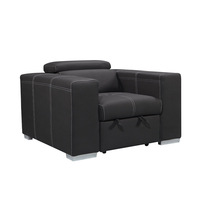Canapé-lit 2+1 places en tissu microfibre de style européen, design convertible écologique pour salon, appartement, hôtel, villa