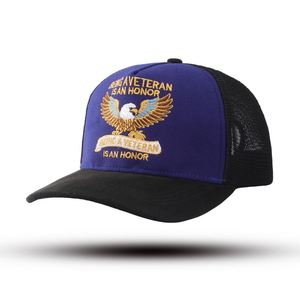Gorra de béisbol vintage americana transfronteriza con bordado de águila, material de PVC, tela de gamuza afelpada, ajustable - Venta al por mayor - Product Image 2