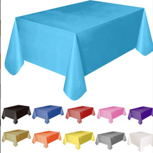 Dùng Một Lần Đồng Bằng Peva Chất Liệu Dày Và Mở rộng Tableclothsolid Màu Khăn Trải Bàn Đảng Trang Trí Đơn Sắc - Product Image 3