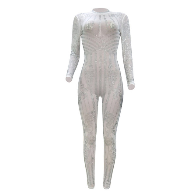 完売品❤️MEDI SHEER SUIT ROMPERS Intricate Sheer Pattern Jumpsuit | Wolford United States