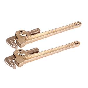 Clé à tuyau industrielle anti-étincelles de 12 pouces, clé à tuyau réglable en bronze d'aluminium, ouverture 40 mm, longueur 300 mm, ISO9001 - Product Image 2