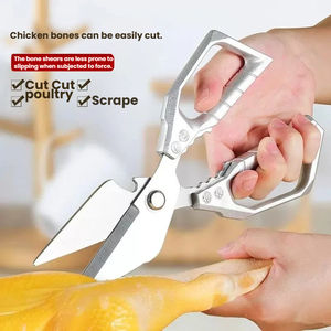 Ciseaux de cuisine multifonctionnels épaissis pour la maison, ciseaux robustes pour couper les os de poulet, ciseaux à tête large spécialisés pour couper les os - Product Image 4