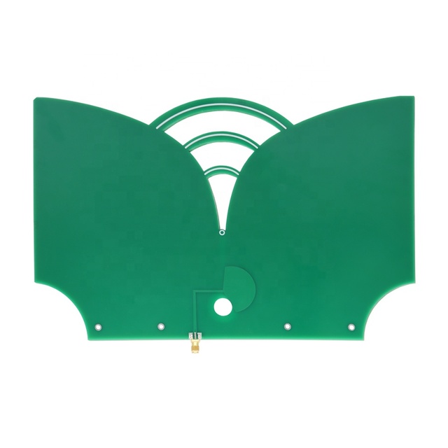 400MHz-6GHz 3G 4G 5G UWB Wideband Directional Vertical PCB Vivaldi Antenna 9dBi Gain for Male Connector 50W Power Wireless